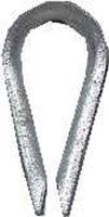 Galvanized Zinc Wire Rope Thimble 3/8 in. L