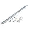 (image for) 72 in. L Gray Steel By-Pass Door Hardware Set 1 pc