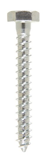 1/4 in. x 2 in. L Hex Zinc-Plated Steel Lag Screw 100 pk