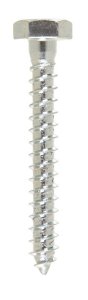 1/4 in. x 2 in. L Hex Zinc-Plated Steel Lag Screw 100 pk