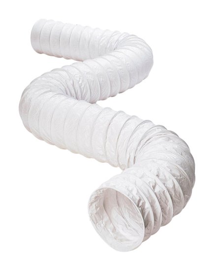 600 in. L x 3 in. Dia. White Vinyl Vent Hose