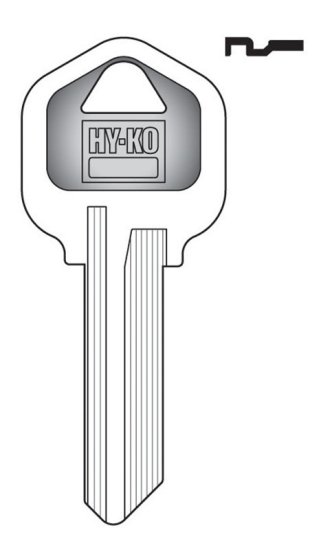 KEY KWIKSET BLUE KW1