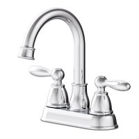 (image for) Chrome Traditional Centerset Bathroom Sink Faucet 4 in.