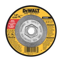 4-1/2 in. D X 1/4 in. thick T X 5/8 in. S Metal Grinding Wheel