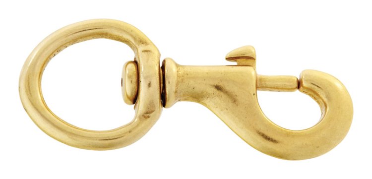 1 in. Dia. x 3-17/32 in. L Polished Bronze Bolt S