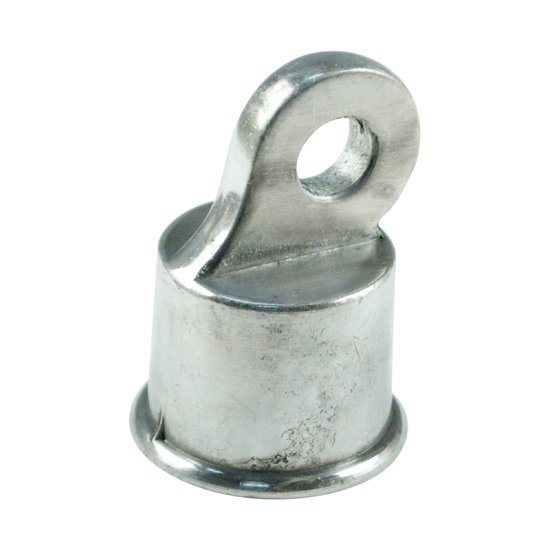 2.44 in. L Steel Chain Link Rail End Cap 1 pk