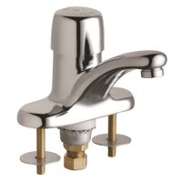 CHICAGO SINGLE SUPPLY METERING SINK FAUCET, LEAD FREE