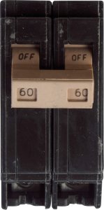 60 amps Plug In 2-Pole Circuit Breaker Eaton