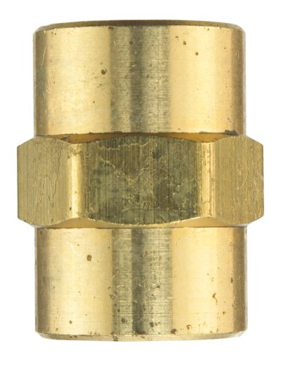 3/8 in. FPT x 3/8 in. Dia. FPT Brass Coupling
