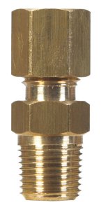 1/4 in. Compression x 1/4 in. Dia. Compression Brass Connect