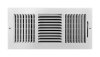 (image for) 6 in. H X 14 in. 3-Way Powder Coat White Steel Wall/Ceiling Register
