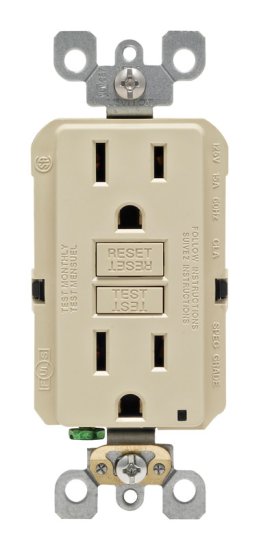 GFCI 15 Amp 120-Volt Ivory