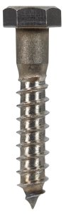 3/8 in. x 2 in. L Hex Stainless Steel Lag Screw 25 pk