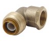 (image for) 1/2 in. Push x 1/2 in. Dia. FPT Brass Elbow