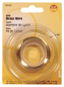 75 ft. L Brass 28 Ga. Wire