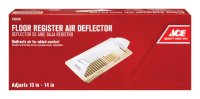 14 in. W 1-Way Clear Plastic Air Deflector
