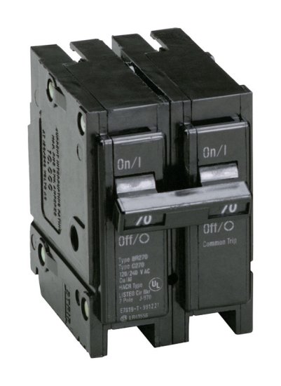 70 amps Plug In 2-Pole Circuit Breaker Eaton HomeLine