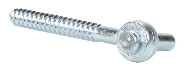 5 in. L Steel Screw Hook 1 pk