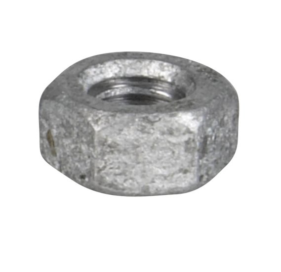 1/4 in. Hot Dipped Galvanized Steel USS Hex Nut 100 pk