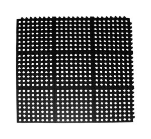 Element Black Rubber Nonslip Anti Fatigue Mat 36 in. L