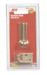 Bright Brass Brass Surface Bolt