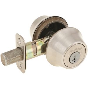 Satin Nickel Double-Cylinder Deadbolt Featuring SmartKey