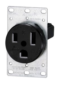 50 amps 250 volt Black Electrical Receptacle 6-50R 1 pk