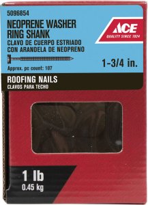 1-3/4 in. Roofing Galvanized Steel Nail Round 1 lb.