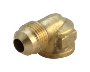 3/8 in. Flare x 1/4 in. Dia. FPT Brass 90 Degree Elbow