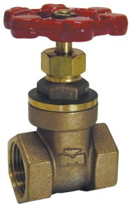 1-1/4 in. Brass Gate Valve Lead-Free FIP