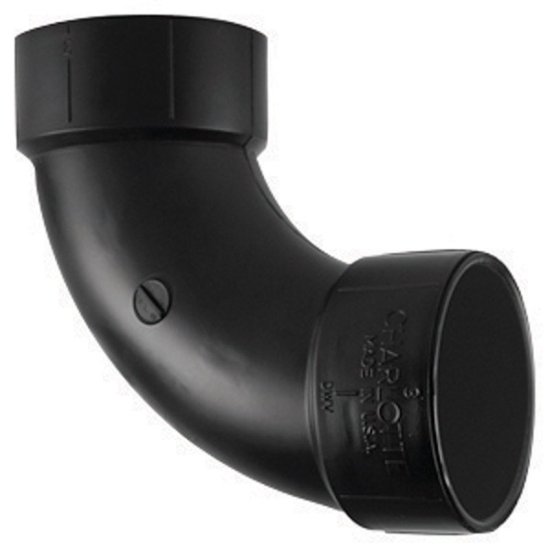 2 in. Hub x 2 in. Dia. Hub ABS 90 Degree Elbow