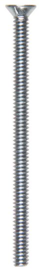 No. 10-24 x 3 in. L Phillips Flat Head Zinc-Plated Steel