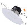 (image for) Halo Matte White 5-6 in. W Plastic LED Retrofit Recessed Lighting 6.97 W