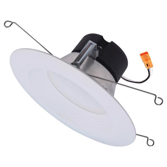(image for) Halo Matte White 5-6 in. W Plastic LED Retrofit Recessed Lighting 6.97 W