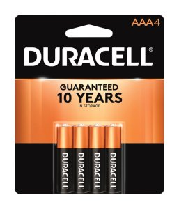 AAA Alkaline Batteries 4 pk Carded