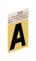 1-1/2 in. Black Aluminum Self-Adhesive Letter A 1 pc.