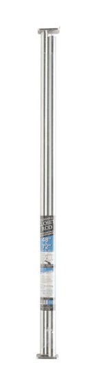 72 in. L x 1 in. Dia. Adjustable Closet Rod