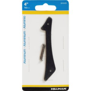 4 in. Black Aluminum Nail-On Number 1 1 pc.