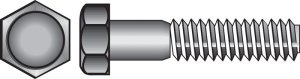 7/16 in. Dia. x 5-1/2 in. L Zinc Plated Steel Hex Bolt 2