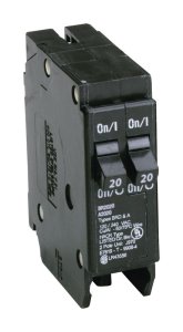 20/20 amps Tandem 2-Pole Circuit Breaker Eaton Cutler-Hammer