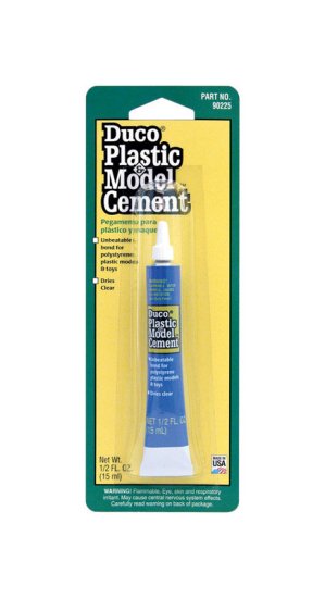 Medium Strength Polyurethane Plastic Model Cement 0.5 oz.