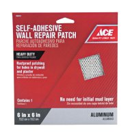 6 in. x 6 in. Reinforced Aluminum Self Adhesive Wall Patch