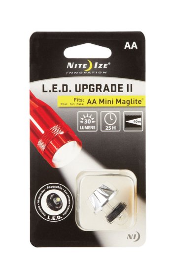 LED Upgrade II LED Flashlight Bulb Pin/Plug-In Base