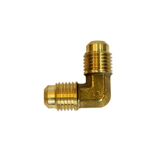 (image for)  1/4 in. Flare X 1/4 in. D Flare Brass 90 Degree Elbow