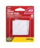 Vinyl Self Adhesive Protective Pads Clear Round 3/4 in. W 8