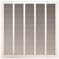 20 in. x 20 in. White Stamped Return Air Grille