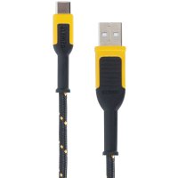 DeWalt USB to Type C Cable 6 ft. Black/Yellow