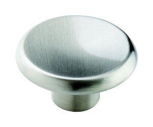 Round Cabinet Knob 1-1/2 in. Dia. 3/4 in. Satin