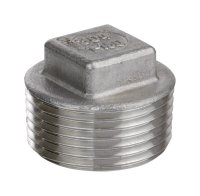 1-1/2 in. MIP Stainless Steel Square Head Plug