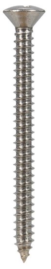 No. 12 x 2-1/2 in. L Phillips Oval Head Stainless Steel